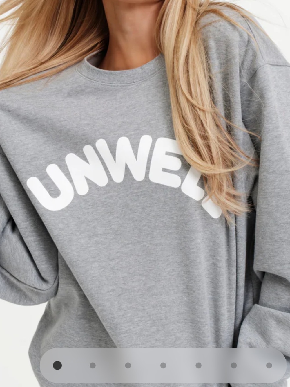 Unwell Crewneck size large for oversized look.